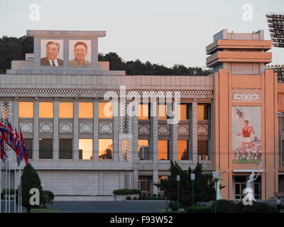 Kim il Sung Stadium, Pyongyang, Corea del Nord, Asia Foto Stock