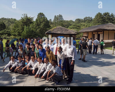 Luogo di nascita di Kim il Sung in Mangyongdae, Corea del Nord, Asia Foto Stock