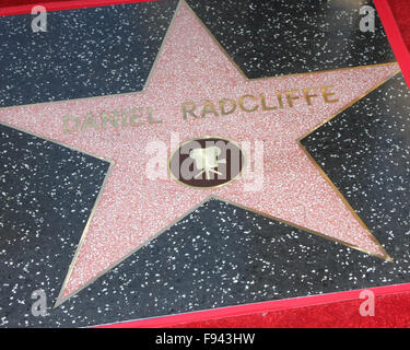 Daniel Radcliffe ha onorato con la stella sulla Hollywood Walk of Fame con: Daniel Radcliffe Star dove: Los Angeles, California, Stati Uniti quando: 12 Nov 2015 Foto Stock