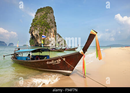 Phra Nang Beach, Provincia di Krabi, Thailandia. Foto Stock