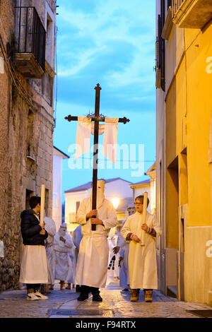 Italia Campania, San Lorenzo Maggiore ( Bn ), sulla processione del Venerdì Santo Foto Stock