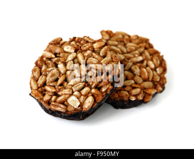Kozinaki semi di girasole con lo zucchero nel cioccolato Foto Stock
