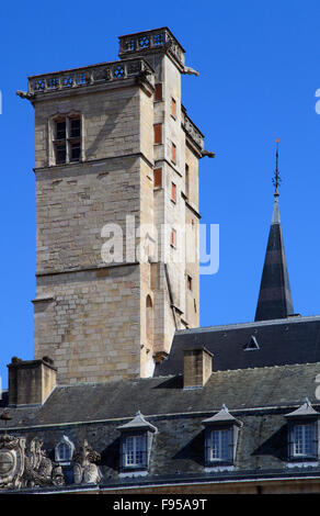 Francia, Bourgogne, Dijon, Tour Philippe-le-Bon, tower Foto Stock