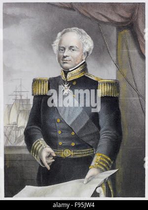 Ammiraglio Thomas Dundas. Foto Stock