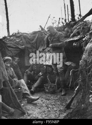 British anteriore, Belgio, 1915. Foto Stock