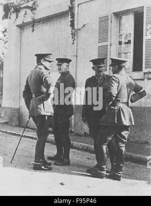 British anteriore, Belgio, 1914. Foto Stock