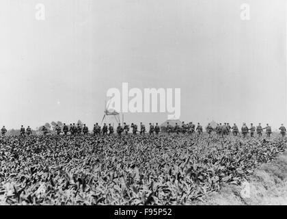 British anteriore, Belgio, 1914. Foto Stock