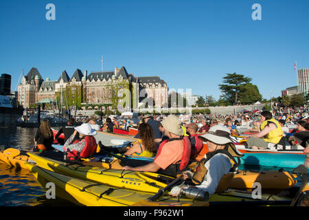 Victoria Symphony Splash evento, Porto Interno, Victoria, British Columbia, Canada Foto Stock