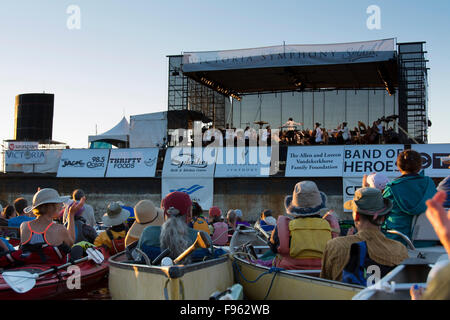 Victoria Symphony Splash evento, Porto Interno, Victoria, British Columbia, Canada Foto Stock