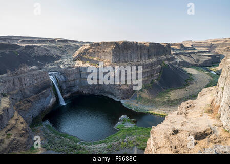 Cascate e canyon in Palouse Falls parco dello stato di Washington, U.S.A. Foto Stock