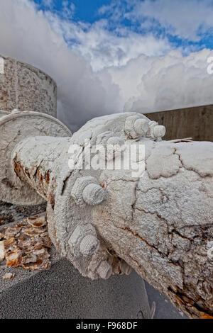 Bjarnarflag Centrale geotermica, Islanda Foto Stock