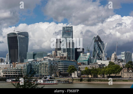 Edifici iconici in London Inghilterra England Foto Stock