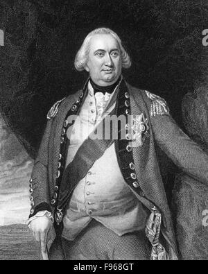 Charles Cornwallis, primo marchese Cornwallis, cavaliere della Giarrettiera, 1738-1805, British Generale nella guerra rivoluzionaria americana, Foto Stock