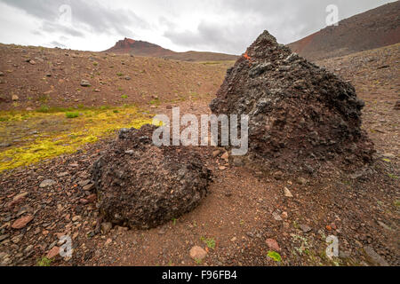 Canada, British Columbia, Tweedsmuir Park, regione Chilcotin, Chilcotin Arca, Rainbow montagne, paesaggio vulcanico, Foto Stock