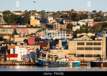 San Giovanni sul lungomare del porto, Newfpundland, Canada Foto Stock