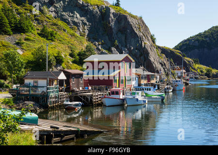 Quidi Vidi Harbour, San Giovanni, Terranova, Canada Foto Stock