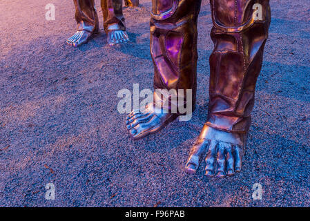 "Incredibile risate' installazione di scultura. Morton Park, Vancouver, BC, Canada Foto Stock