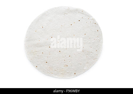 Tradizionale lavash azera (pane) isolato su bianco Foto Stock