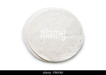 Tradizionale lavash azera (pane) isolato su bianco Foto Stock