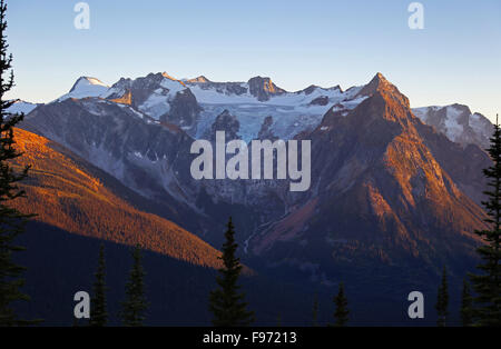 Monica prati purcell montagne, British Columbia, Canada Foto Stock