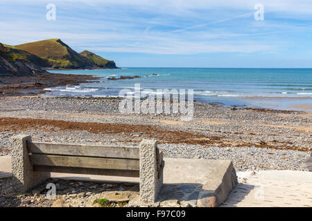 La spiaggia di Crackington Haven sulla North Cornwall Coast Inghilterra UK Europa Foto Stock