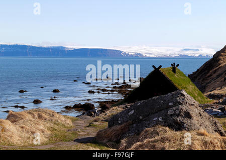 Ósvör Maritime Museum Bolungarvik Westfjords penisola a nord-ovest dell'Islanda Foto Stock