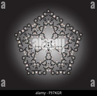 Abstract modello scuro Illustrazione Vettoriale