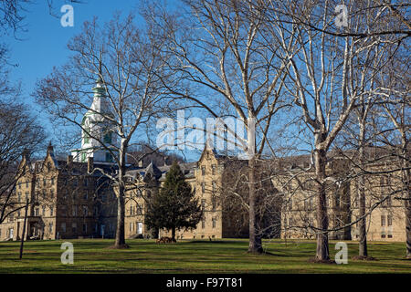 Weston, West Virginia - La Trans-Allegheny manicomio, più tardi conosciuto come il Weston ospedale di Stato. Foto Stock