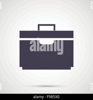 Semplice design icone vettoriali valigia Illustrazione Vettoriale