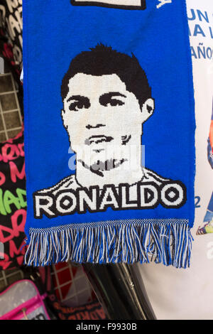 Cristiano Ronaldo Sciarpa Calcio Foto Stock
