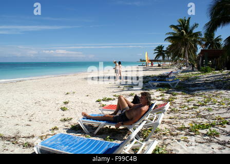 La spiaggia di Cayo Levisa isola, Pinar del Rio provincia, Cuba Foto Stock