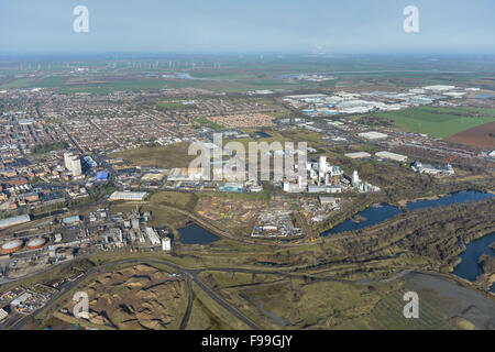 Viste generali della Lincolnshire settentrionale città di Scunthorpe Foto Stock