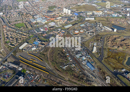 Viste generali della Lincolnshire settentrionale città di Scunthorpe Foto Stock