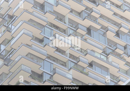 Un'alta immagine chiave degli alti e moderni appartamenti a Sydney, nuovo Galles del Sud, Australia Foto Stock