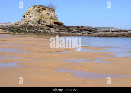 Spiaggia di El Sardinero a Santander, Cantabria, SPAGNA Foto Stock