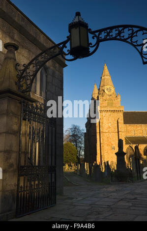St Machars Cattedrale al tramonto, Aberdeen Scotland. Foto Stock