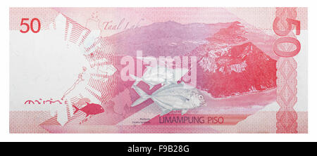 Ottobre 15, 2014 - banconote 50 Philippine peso (credito Immagine: © Andrey Nekrasov/ZUMA filo/ZUMAPRESS.com) Foto Stock