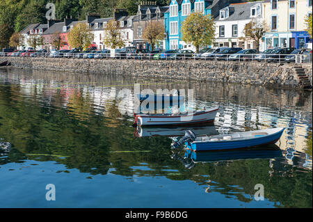 Tobermory Harbour Isle of Mull Foto Stock