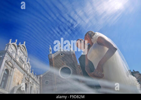 Sposa e sposo Foto Stock