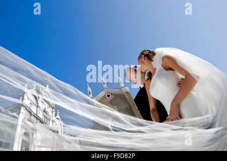 Sposa e sposo Foto Stock