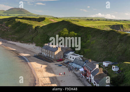 Luce della Sera su Porthdinllaen sulla penisola di Llyn, Caernarfonshire, Wales, Regno Unito Foto Stock