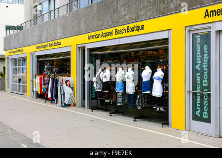 American Apparel Beach Boutique sul fronte oceano a piedi, Venezia CA Foto Stock