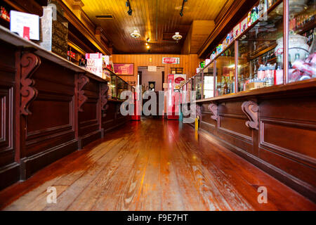 All'interno del Museo Biedenharn della Coca Cola memorabilia di storia nel quartiere storico di Vicksburg MS Foto Stock