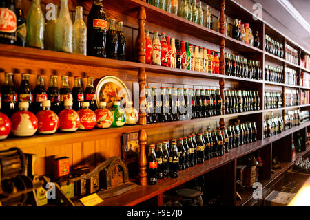 All'interno del Museo Biedenharn della Coca Cola memorabilia di storia nel quartiere storico di Vicksburg MS Foto Stock