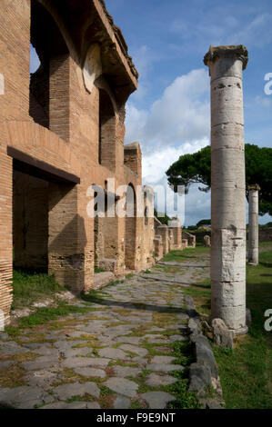 Antico porto romano di Ostia (Roma, Italia, Europa Foto Stock
