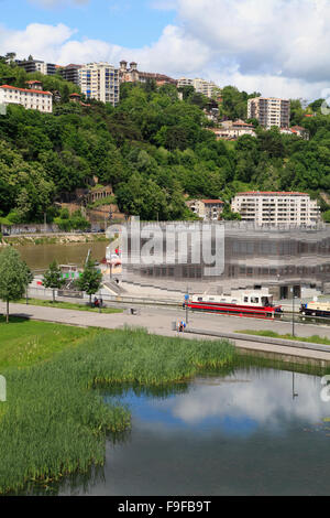 Francia Rhône-Alpes Lyon Parc de Saône nuovo sviluppo urbano Foto Stock