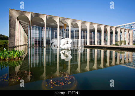 Brasilia, palazzo ITAMARATY, ministero degli Affari Esteri Foto Stock