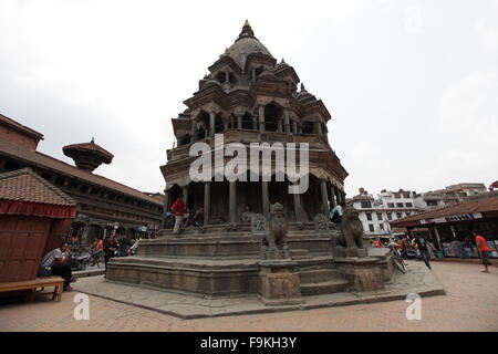 Durbar Square. Tempio di Krishna. Patan, Nepal. Foto Stock