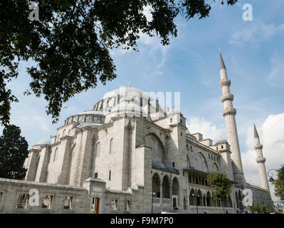 Cami Suleymaniye moschea, Istanbul, Marmara, Turchia. Foto Stock