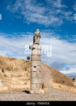 Tumulo Karakus, Kahta, Adıyaman, Anatolia sud-orientale, in Turchia. Foto Stock